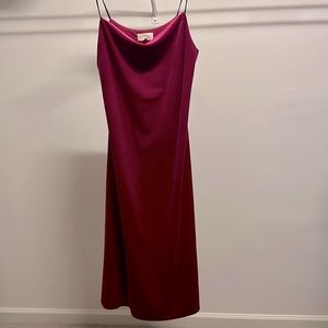 Melloday velvet hot pink/fuchsia dress.